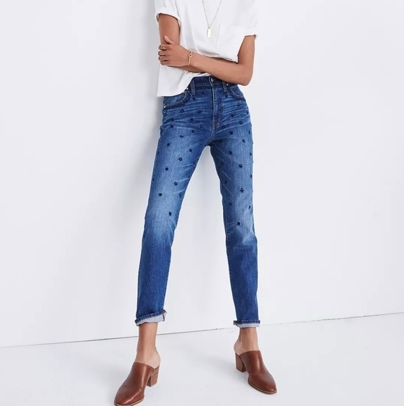 Madewell the high rise slim boyjean beaded edition - Picture 2 of 8